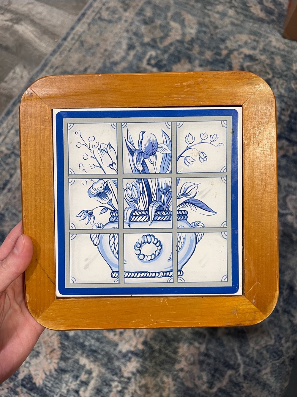 Good Wood Brittany Collection Tiled Hot Plate